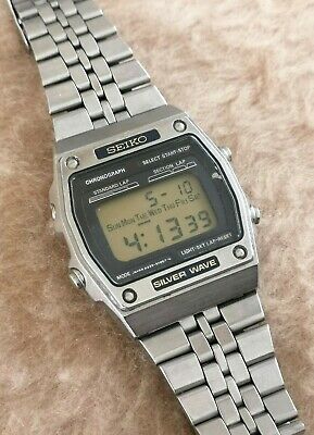 seiko silver wave digital