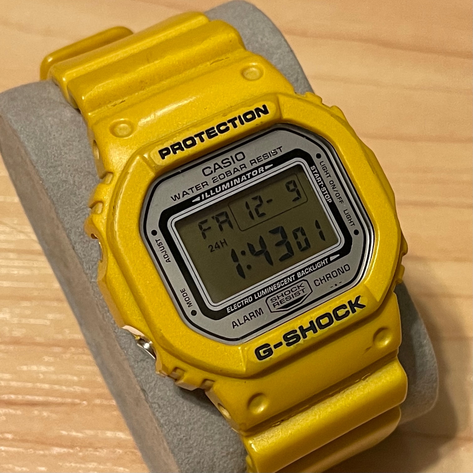 WTS] Casio G-Shock DW-5600FL-9S Yellow Metallic G Series FRF