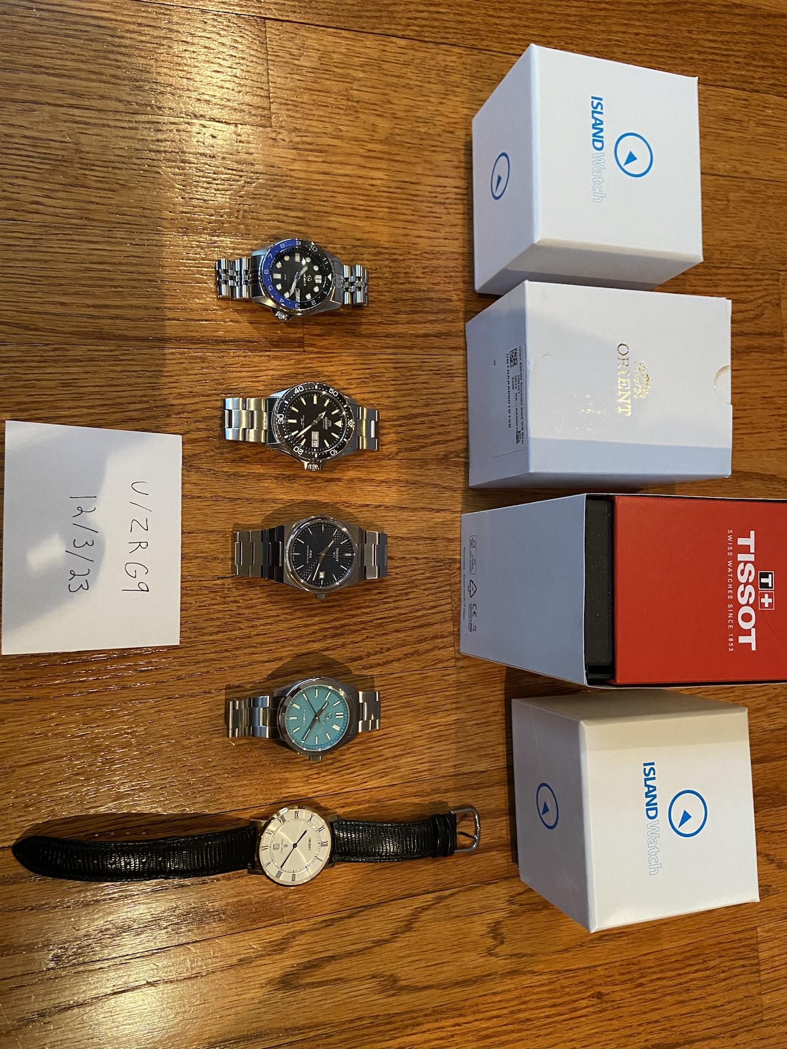 WTS Lot of Affordable Icons More Tissot Orient Islander