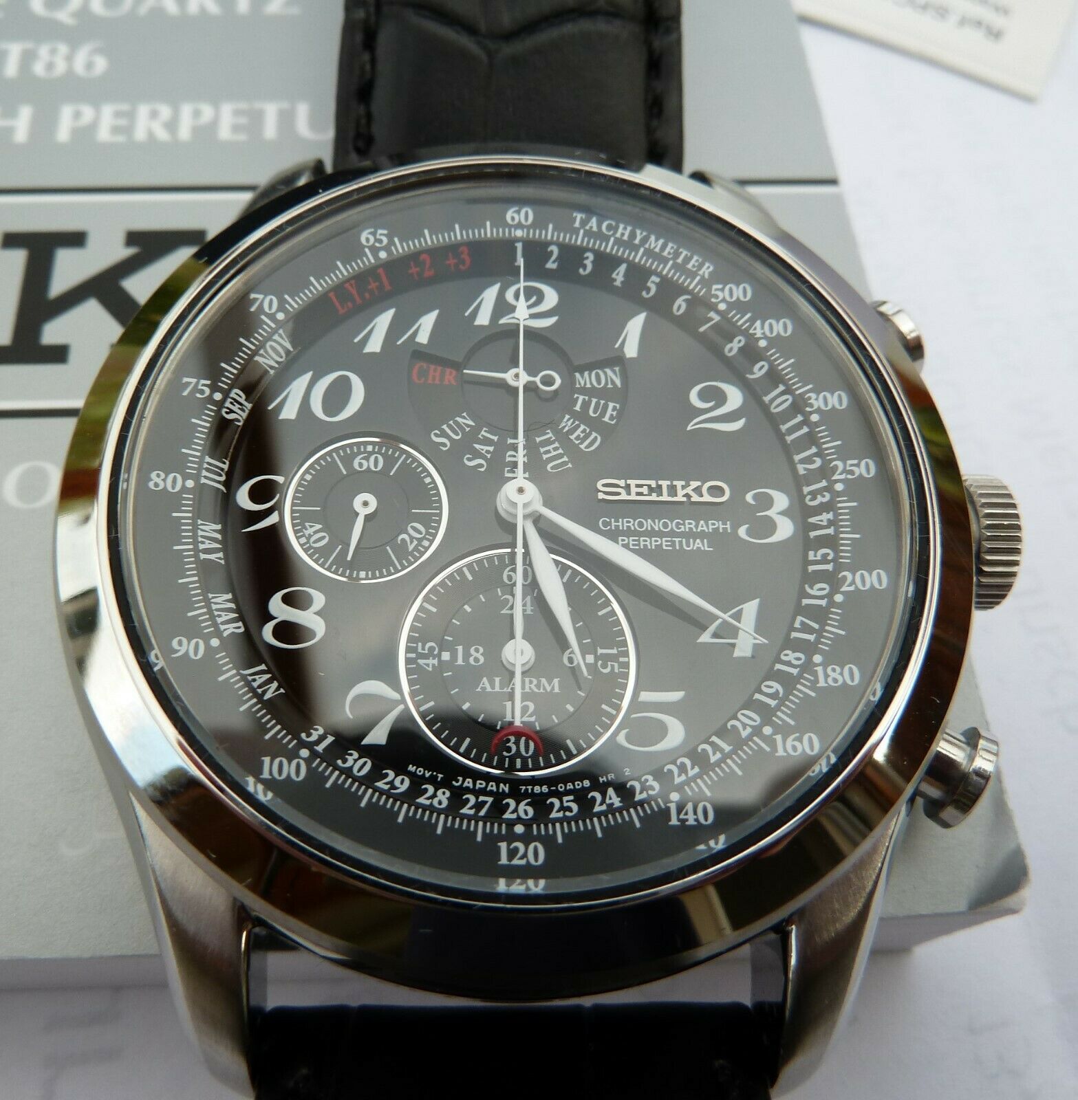 SEIKO 7T86-0AC0 Chronograph Perpetual | WatchCharts Marketplace