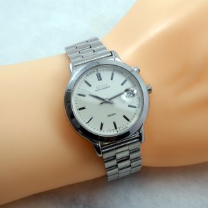 SEIKO Sprit Auto QUARTZ Mens Ref.5M22-6A00 White Dial / new 