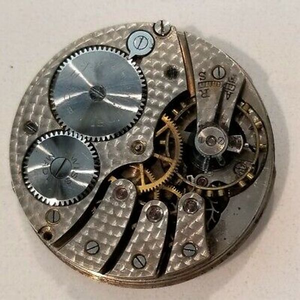 Rolex 15 Jewels Pocket Watch Movement And Enamel Dial Parts Or ...