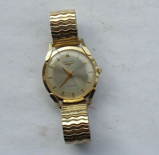 RARE Vintage Men s Longines Automatic Watch Wristwatch 14K Gold