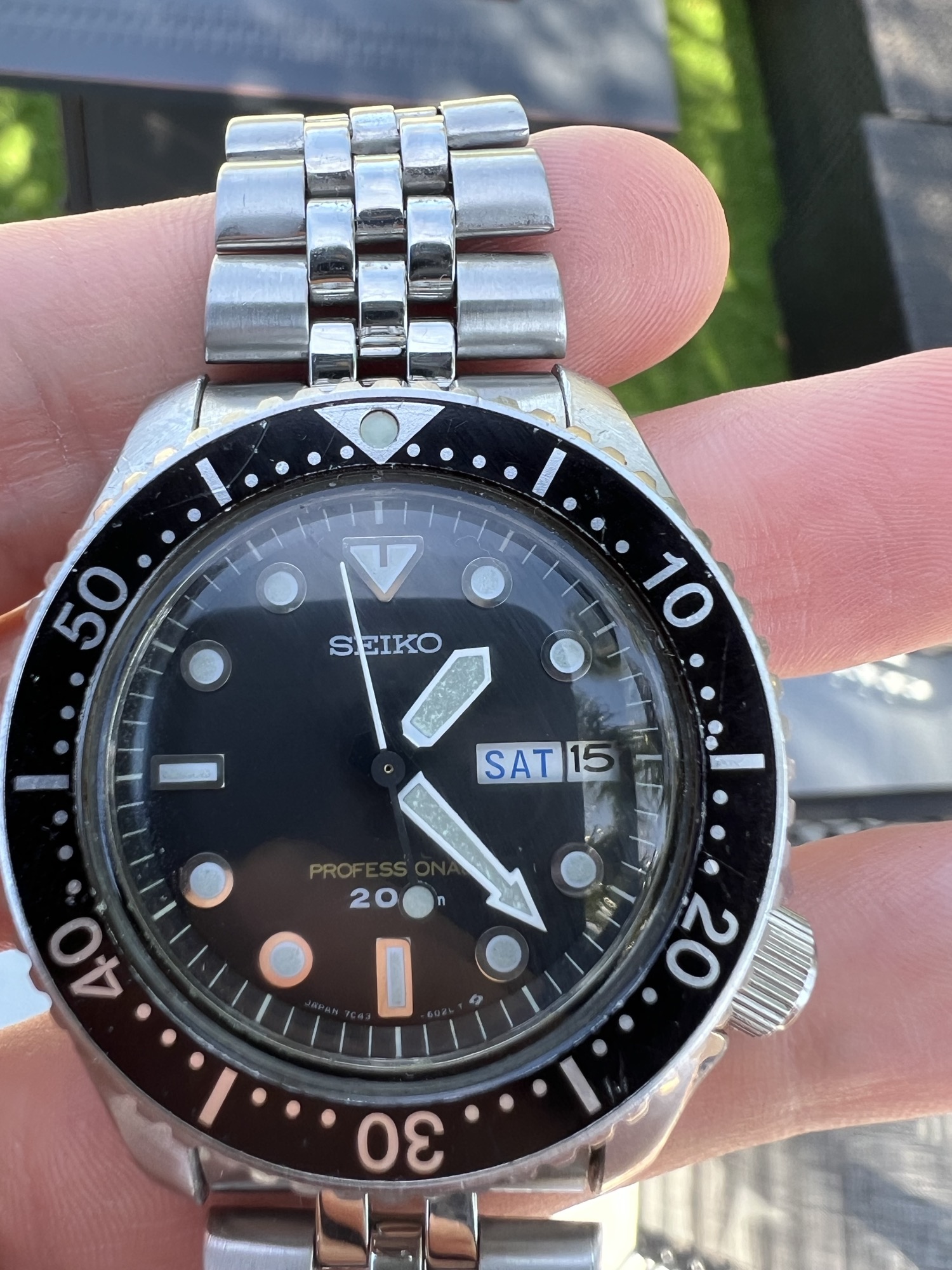 セイコー ダイバー 7C43-6010 1988年3月製 ビンテージ ベルト新品