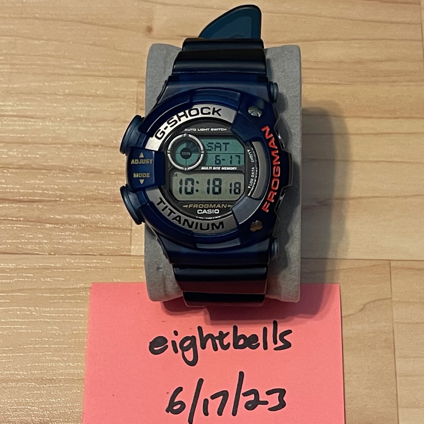 [WTS] Casio G-Shock DW-9900BS-2 Titanium Frogman Blue Jelly 