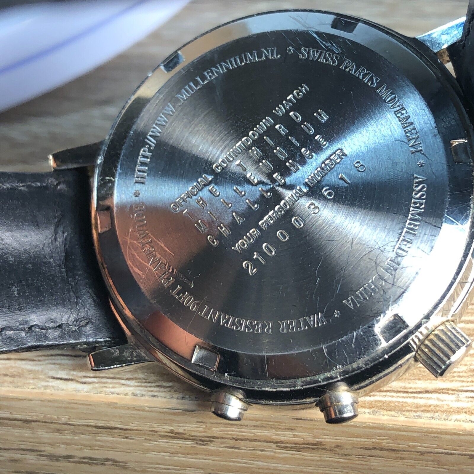 The Third Millenium Challenge Men Countdown Quartz Digital Analog 