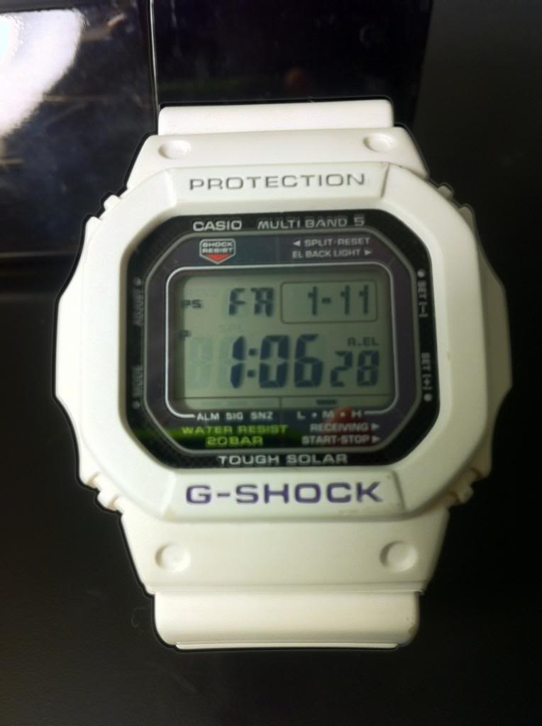 Re: FS: Casio G-Shock GW M5600A-7 Atomic Solar Watch in White 