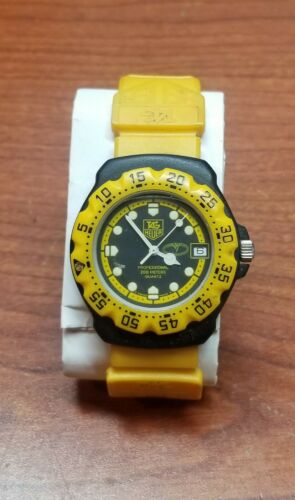 AUTHENTIC TAG HEUER 380.513 1 Formula 1 Wristwatch yellow Black