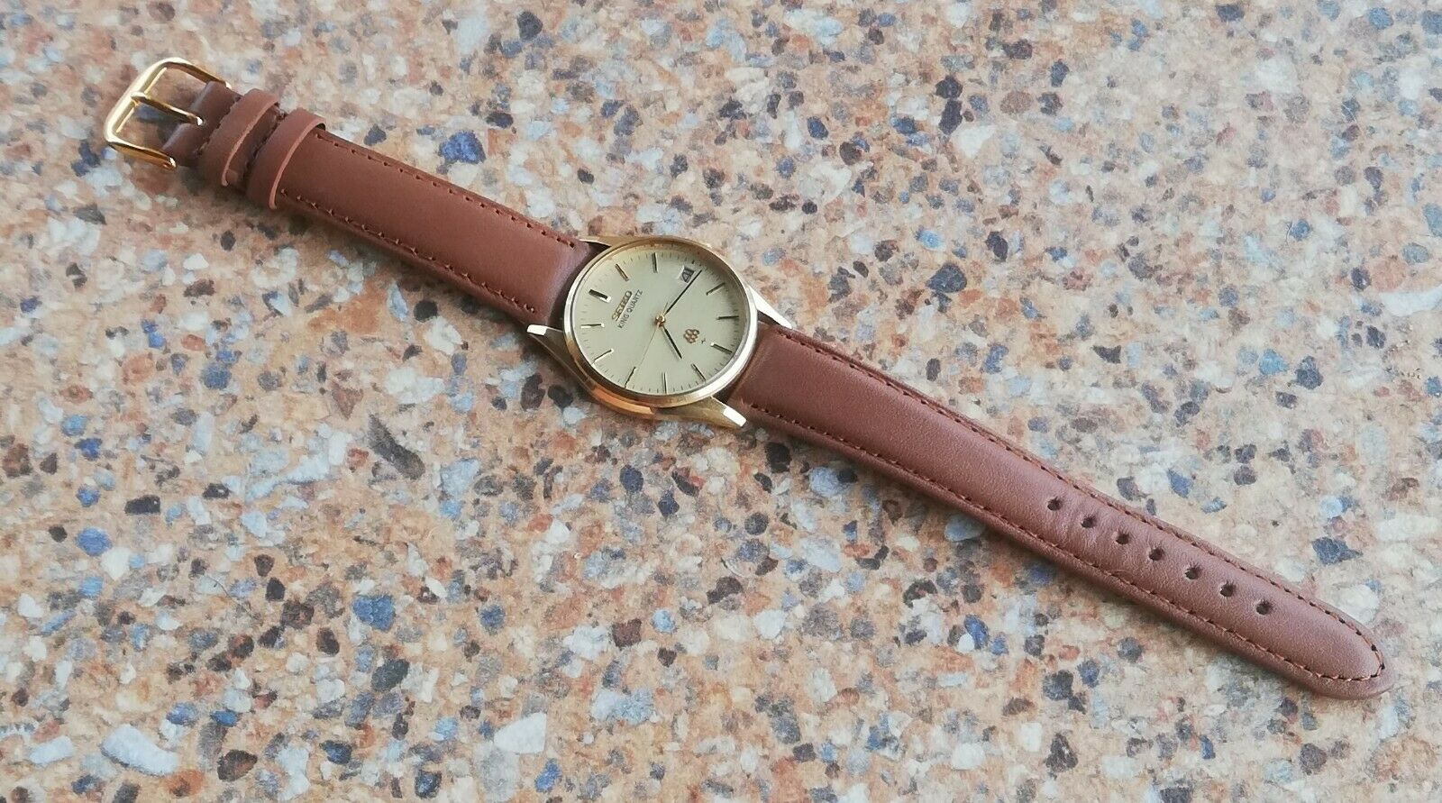 Vintage Seiko King Quartz Twin JDM 9642 8000 September 1982