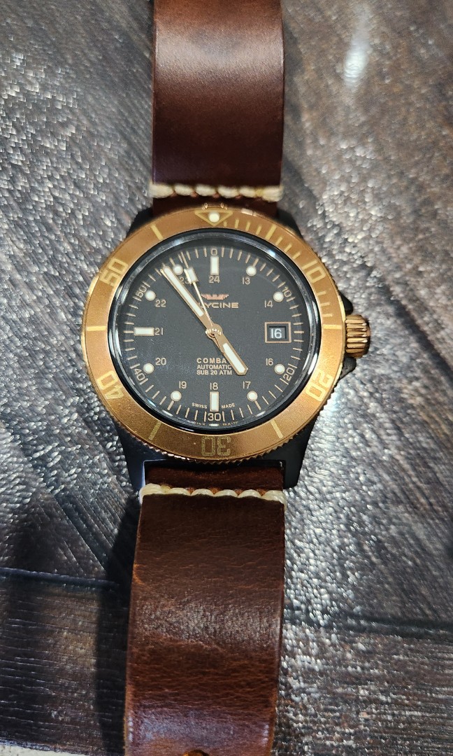 Glycine Combat sub golden eye GL017 WatchCharts Marketplace