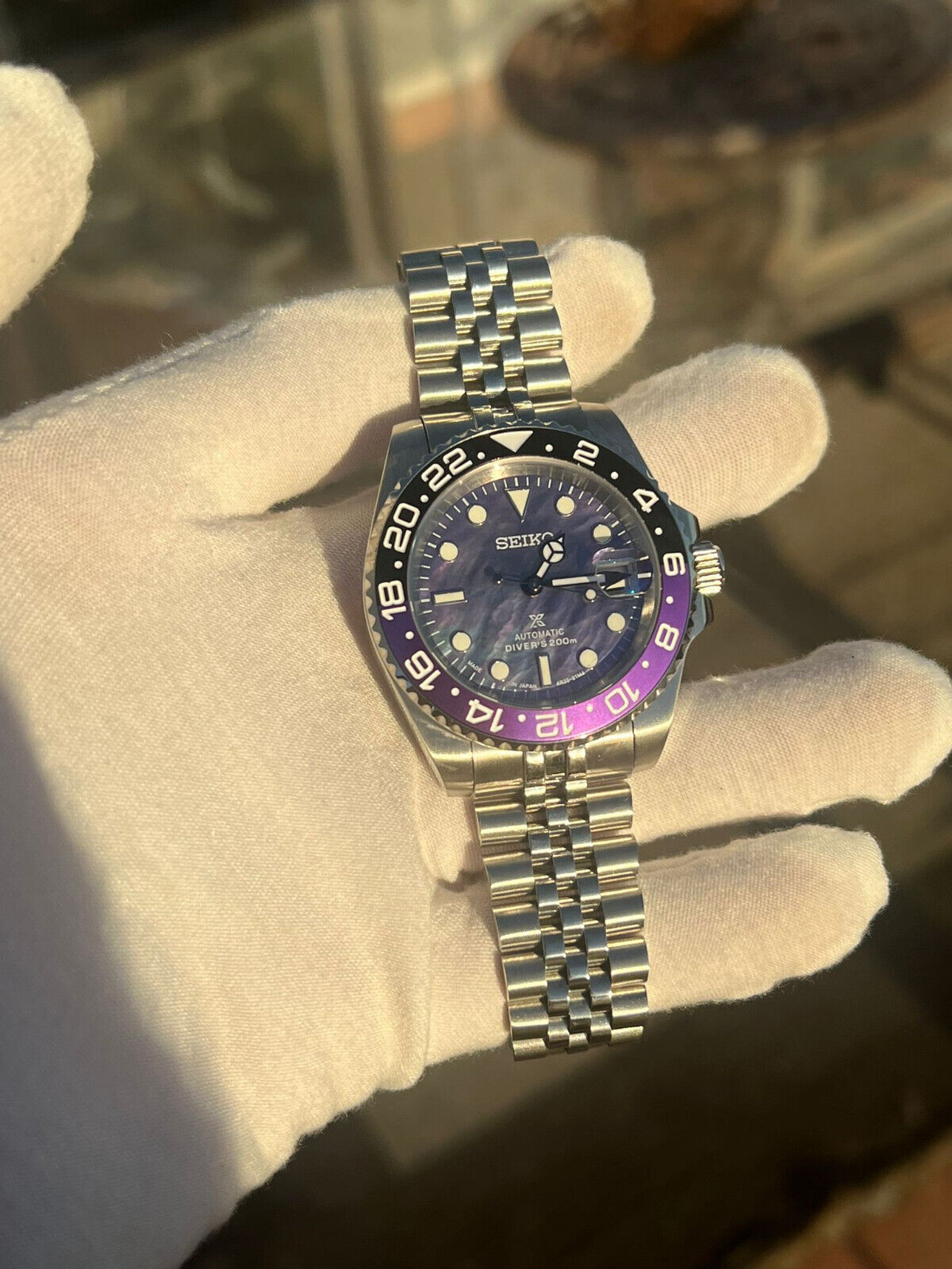 見事な モッド MOD NH35 パープル 40mm purple 時計 - carfess.com