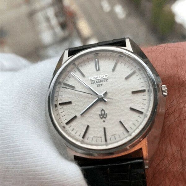 【送料無料/即納】  Quartz Seiko Vintage 38QT Rare Rare, dial Snowflake 38-7030 時計