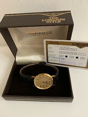 MENS 1983 21839 CR LONGINES CLASSIC QUARTZ Gold Face Watch