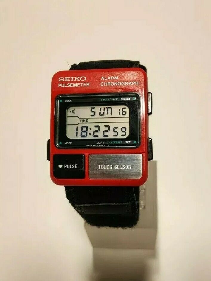◾SEIKO LC Digital S229-5000 PULSEMETER RED SPORT◾NICE ◾SEIKO LC Digital S229-5000 PULSEMETER RED SPORT◾NICE