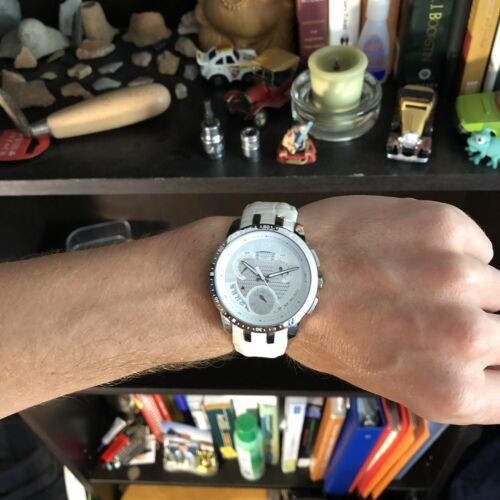 Swatch SR938SW White Leather 4 Jewels Quartz Swiss Watch New Battery Unisex  | WatchCharts
