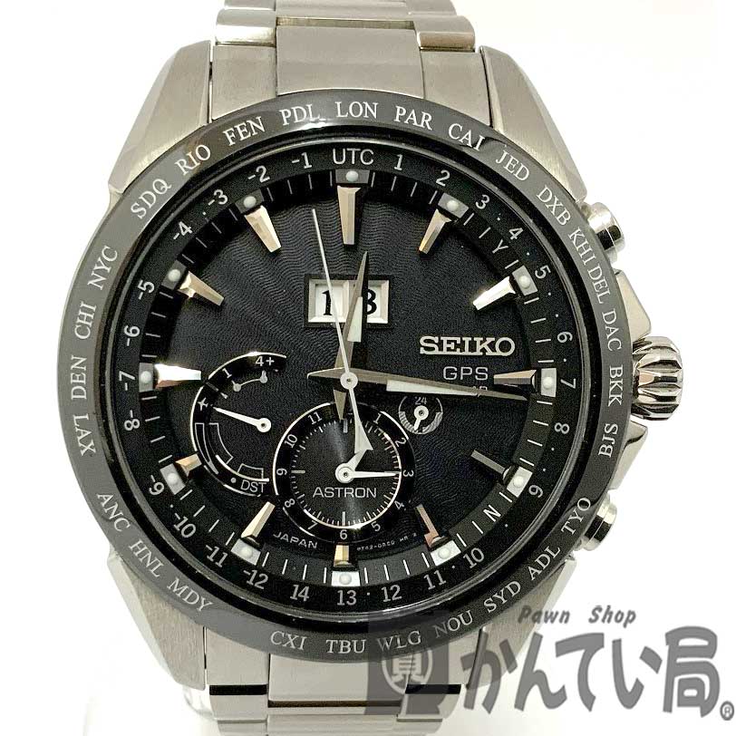 o SEIKO Seiko Astron 8X Series Big Date SBXB149 / 8X42 GPS Radio Solar  World Time Power Reserve Black Dial SEIKO [Used] [Kantei Bureau Oyama  Store] 21-5418 o-m | WatchCharts Marketplace