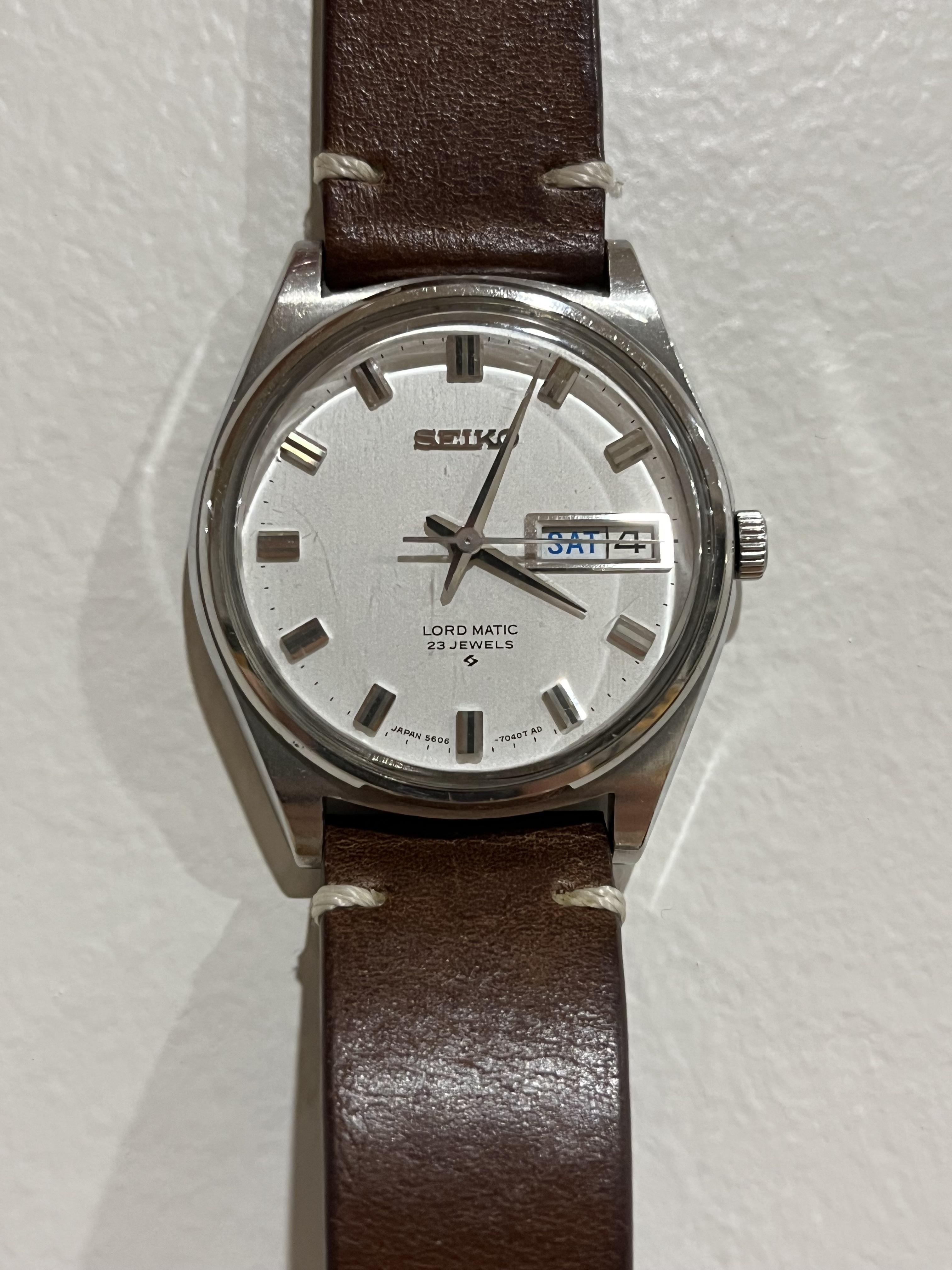 WTS] Vintage Seiko Lord Matic 5606-7040 Vintage Day Date SS 23 