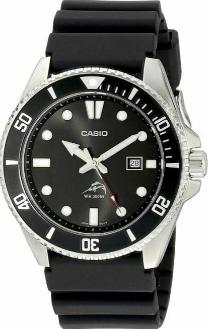 Casio MDV106-1A Analog Sport 200M WR Mens Black Resin Wrist Watch ...