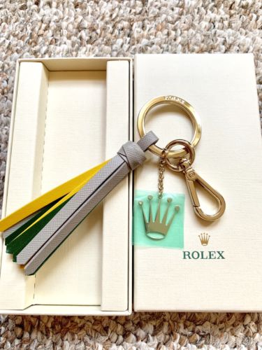 Rolex Leather Key ring Keychain NEW with Original Box