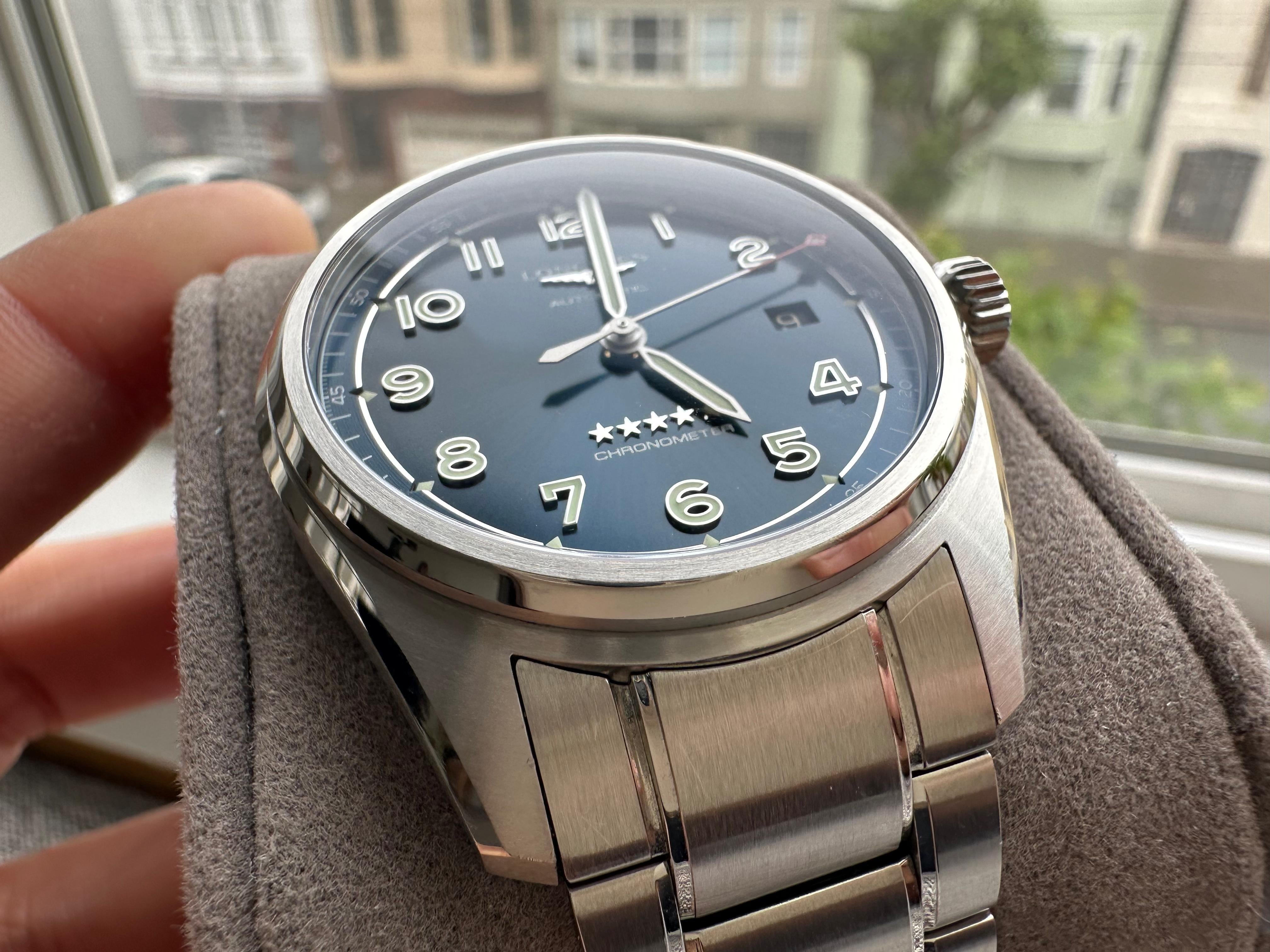 WTS Longines Spirit Blue Men s Watch 40mm L3.810.4.93.6 Extra