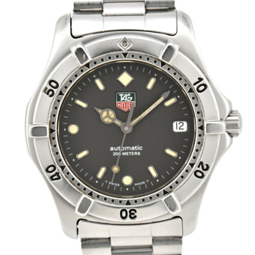 TAG HEUER WE2110 自動巻き 腕時計 本体 Auth TAG HEUER WE2110 Gray Dial 200m Date Automatic Men's Watch F