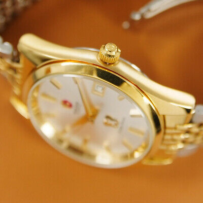 Authentic Rado Golden Horse Date Silver Dial Gold Plated