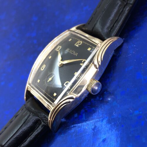 Exquisite Vintage 1958 Man s BULOVA L8 Stunning Fancy Case Serviced WARRANTY WatchCharts Marketplace