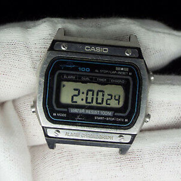 CASIO VINTAGE DIGITAL WATCH MARLIN 80s RETRO 145 WS-710 JUNK