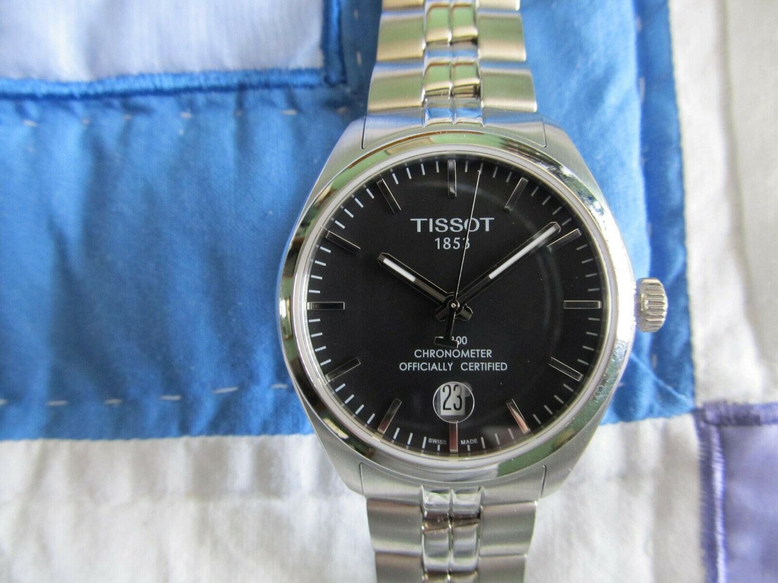 Tissot pr 100 chronometer officially online certified