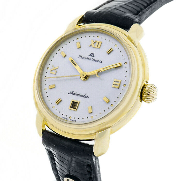 MAURICE LACROIX AUTOMATIK ETA 2871 SWISS 18K/750 GOLD-PLATED LUXUS UHR  24292 | WatchCharts