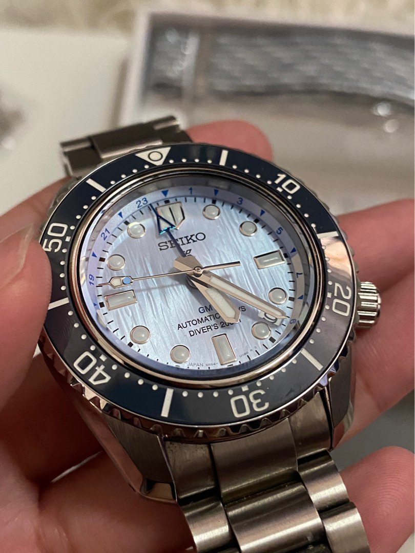 Seiko Prospex Marine Master GMT Glacier Blue Limited Edition Made In ...