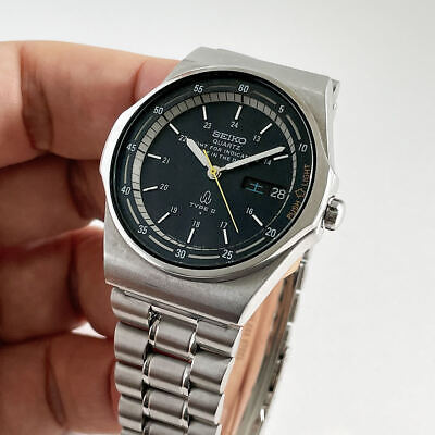 SEIKO Quartz Type II Day/Date Light for indicating Blue Dial Ref