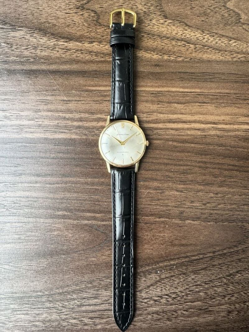 稼働 セイコーLiner 23石 手巻き 薄型 機械式 14K GF 金張り セイコー