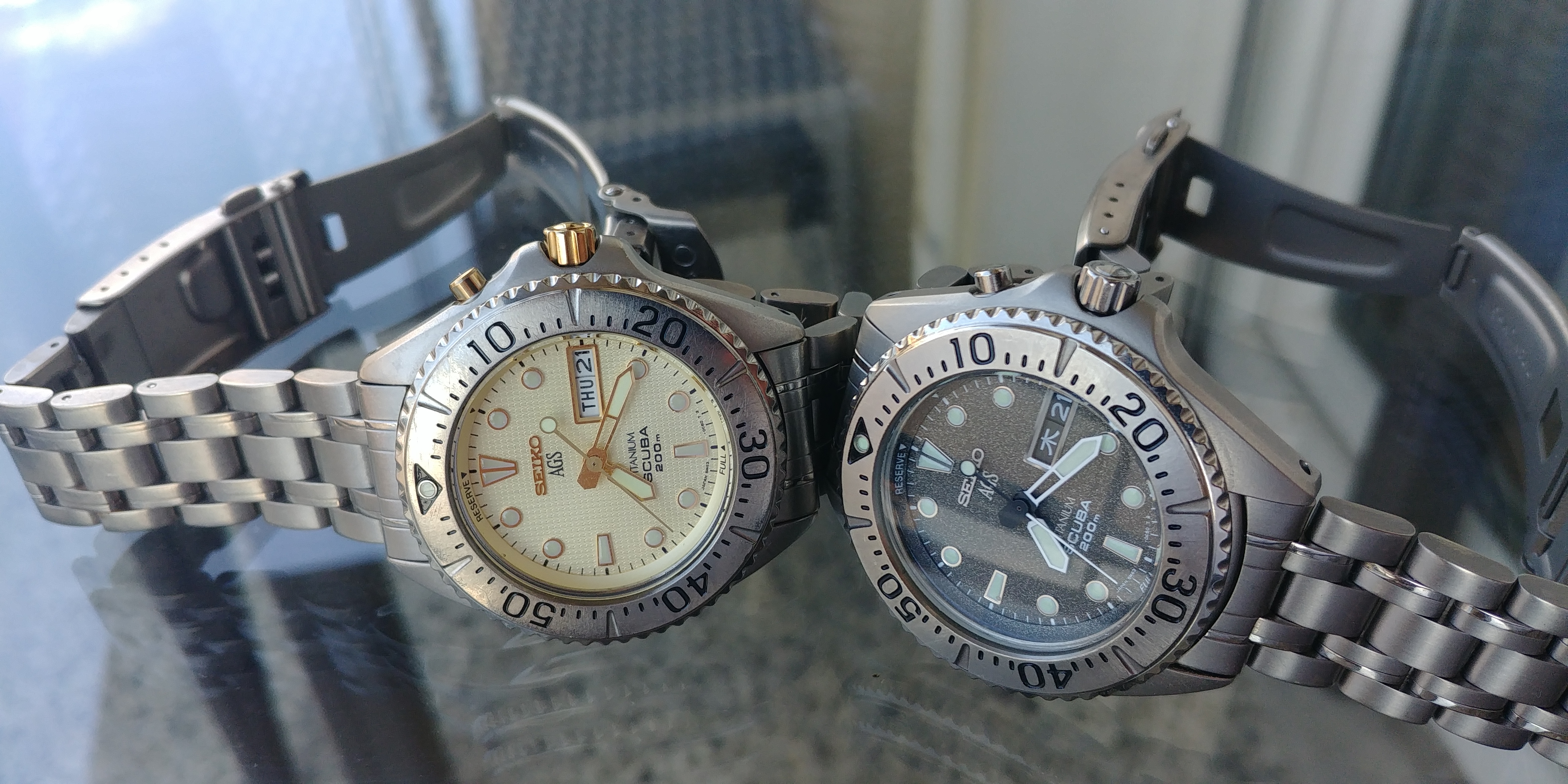 FS Seiko SBBW049 Grey Ghost and SBBW051 Golden Ghost