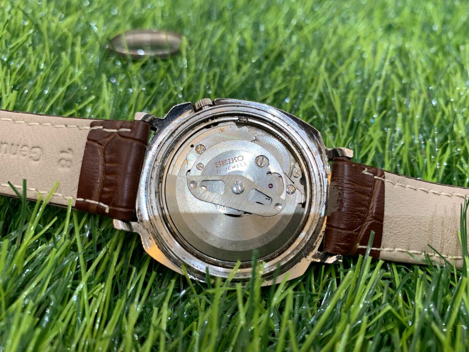 VINTAGE SEIKO 5 AUTOMATIC WATCH 21 J 6119-6003 MINT 1960'S W/BOX