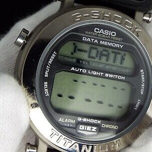 Rare CASIO Vintage Digital Watch G-SHOCK TITANIUM GIEZ 1549 GS-100