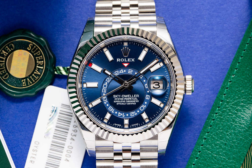 Rolex sky discount dweller blue 2021