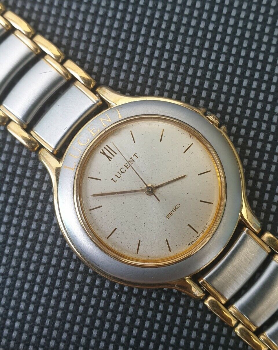 Seiko Lucent 7N01-6160 Gold Plated Stainless Steel Womens