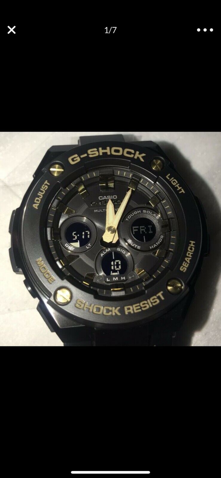 CASIO G-SHOCK Watch GST-W300BD-1AJF G-STEEL Tough Solar Radio