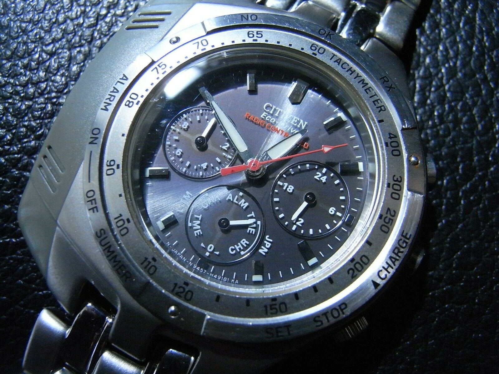 CITIZEN シチズン エコドライブ 9457-H27953 #25513 クロノグラフ 可動 