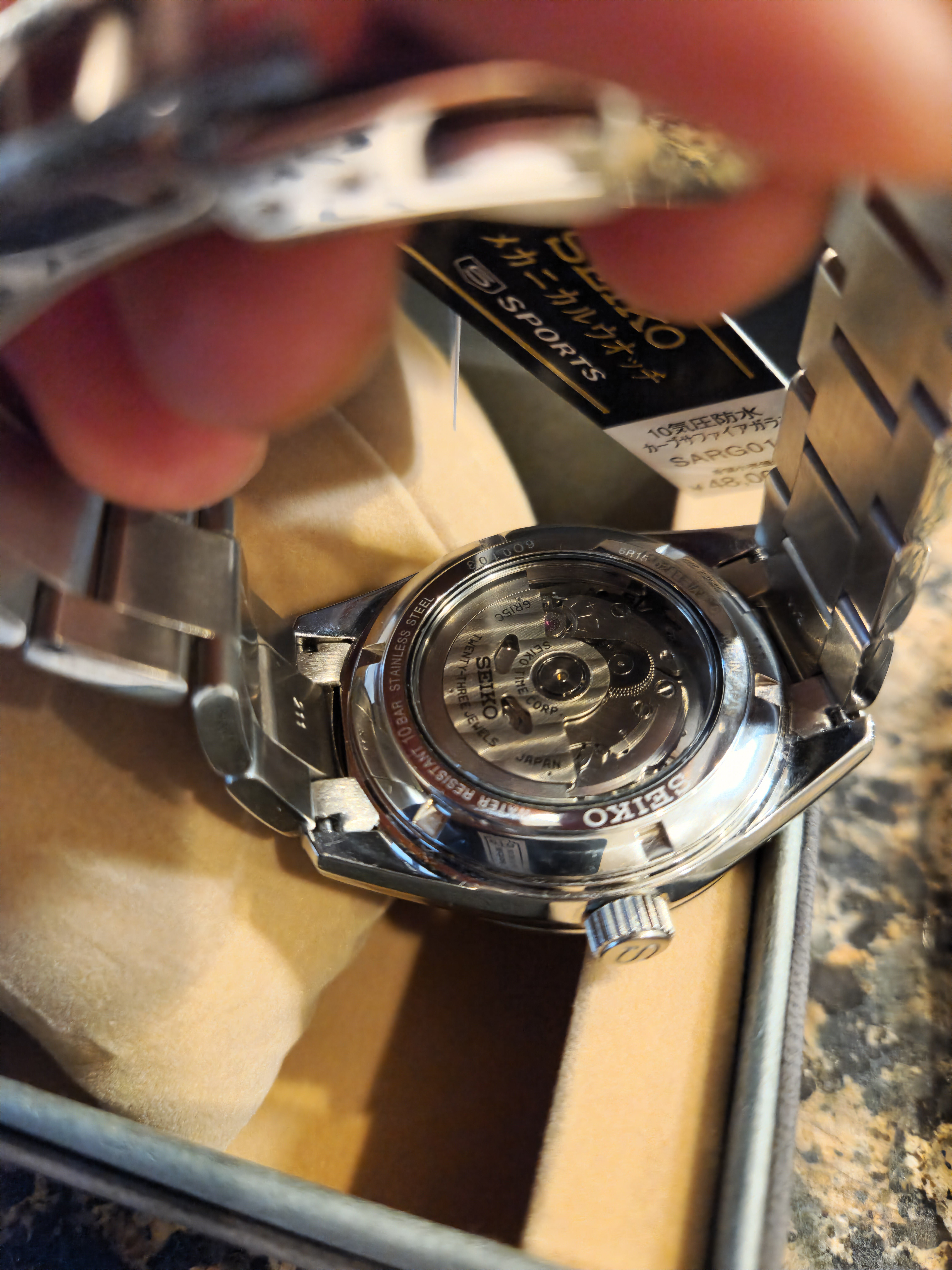 650 USD] New -Seiko SARG011 with Seiko SARG009 Bracelet & Stock Leather  Strap | WatchCharts