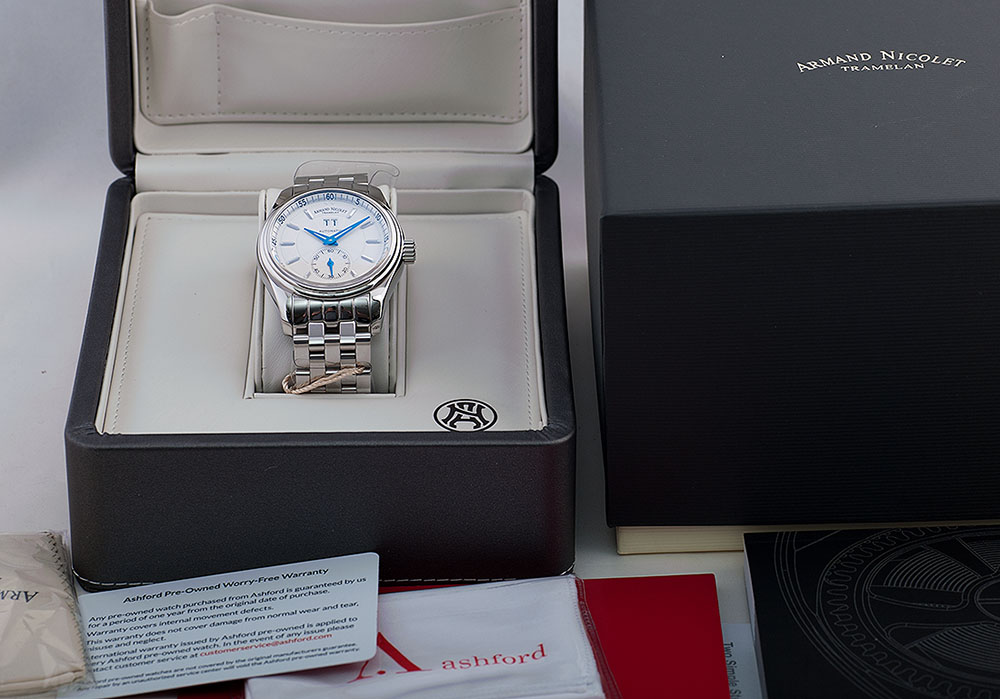 FSO BNIB Armand Nicolet M02 Tramelan Big Date on bracelet. 780