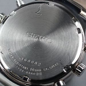 Exc+5 ] SEIKO Chronograph Criteria Light Blue Dial 38mm Watch 7T34