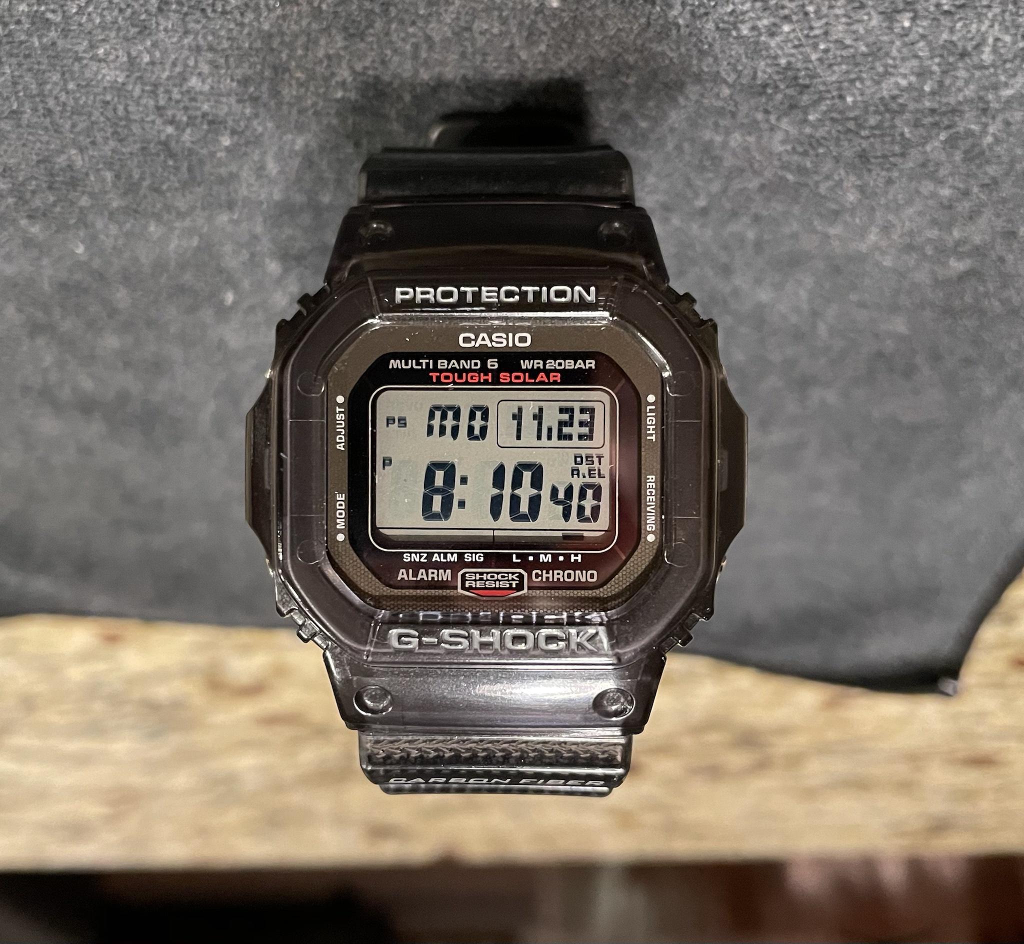 Wts Casio G Shock Gw S5600 1jf Carbon Titanium Square Watchcharts