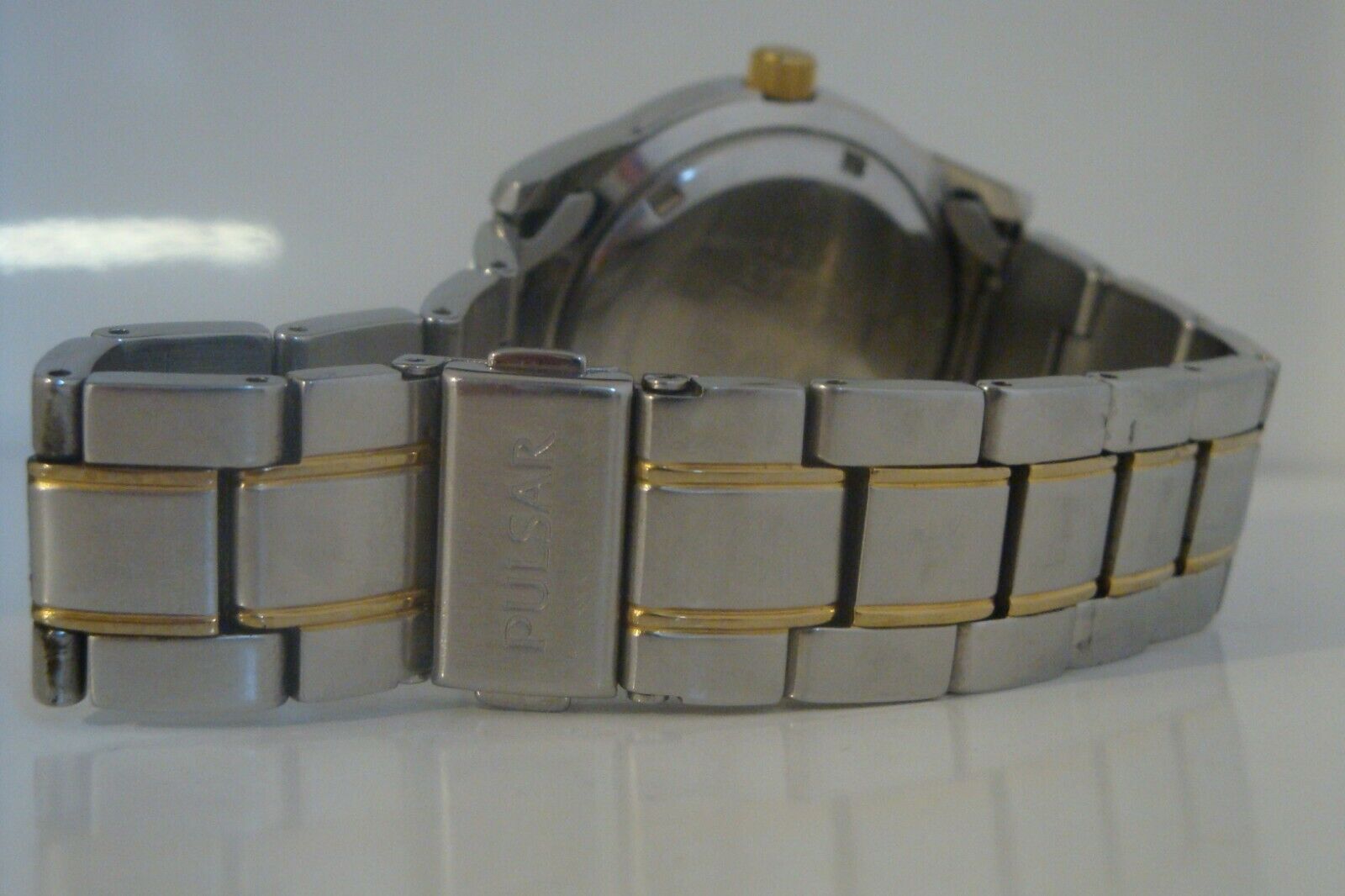 Pulsar Kinetic Gents Watch. YT58-X008. Steel & Gold