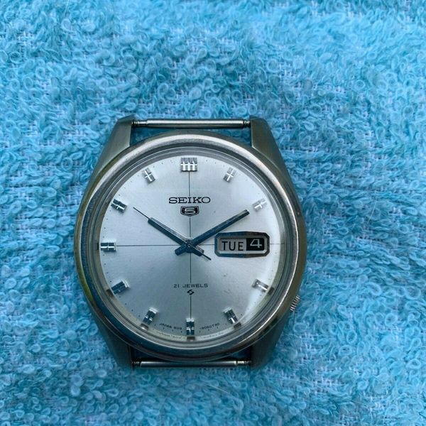 Seiko 5 6119-8020 vintage automatic watch, April 1978, crosshair dial ...