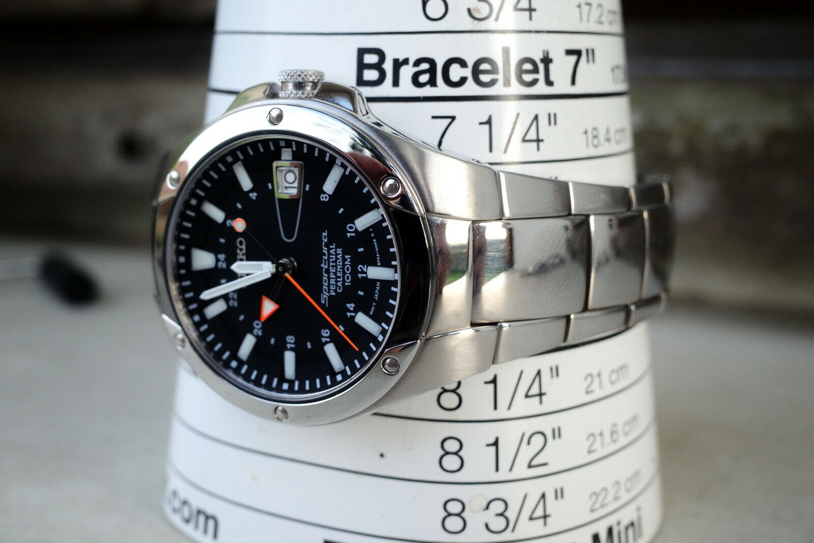 Seiko sportura gmt slt047 8f56-0090 perpetual calendar - 10y