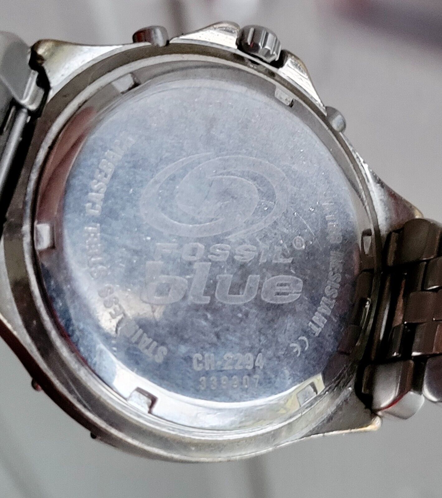 Fossil Men's Chronograph Watch CH-2294 New Battery Rotating