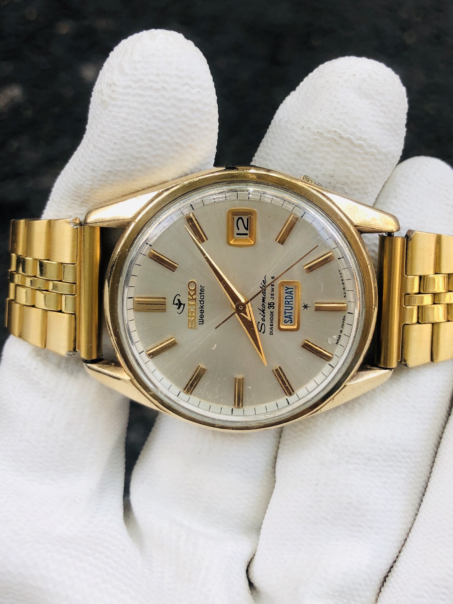 WTS] Vintage Seiko Weekdater Cap gold ref 6218-8971 | WatchCharts