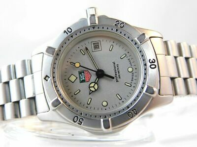 BEAUTIFUL!! TAG HEUER 962.208-2 DATE SILVER WOMEN'S VINTAGE WATCH